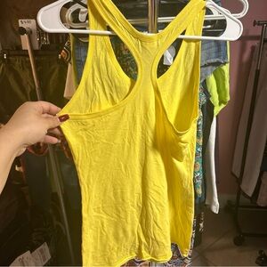 OP Bright Yellow Racerback Tank Top